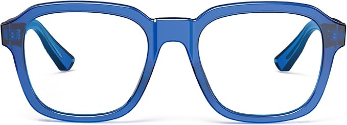 VISOONE Oversized Square Blue Light Blocking Glasses Fashion Computer Eyewear for Women and Men BENNETT