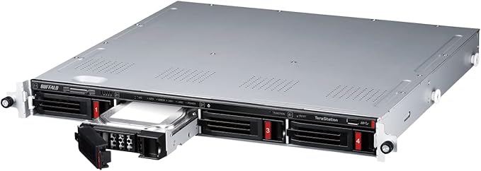BUFFALO TeraStation Essentials 4-Bay Value-Focused Rackmount NAS 8TB (4x2TB) with Hard Drives Included