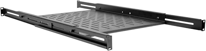 1U Vented Sliding Shelf for 4 Post Rack