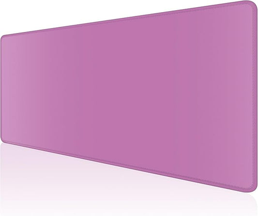 Dapesuom Large Gaming Mouse Pad, Extended Mouse Mat with Stitched Edges, Full Size Keyboard Pad with Non-Slip Base, Big XXL Computer Desk Mats for Gamer, Laptop, Office, 35.5 x 15.7in, Radiant Orchid