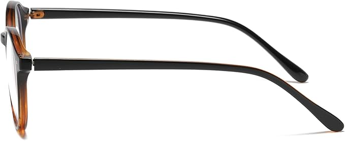 HJSTES Vintage Blue Light Glasses for Women Men Round Bluelight Blocking Glasses Thick TR90 Frame Eyeglasses