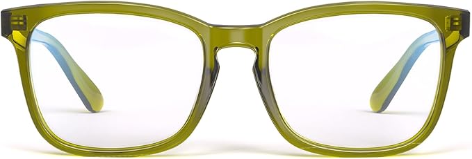 VISOONE Blue Light Blocking Glasses Square with Anti Computer Glare for Gaming Women and Men MONTANA