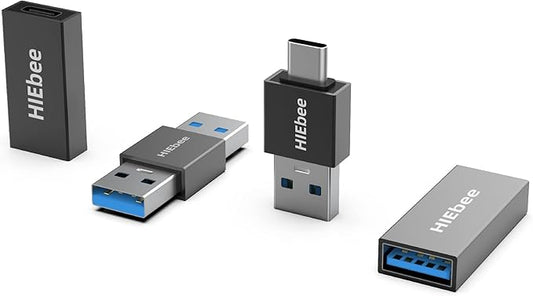 4 in 1 USB 3.0 Adapter Pack - A to A Male, A to C Male, A to C Female, A to A Female - Compatible with Laptop, Hard Drive