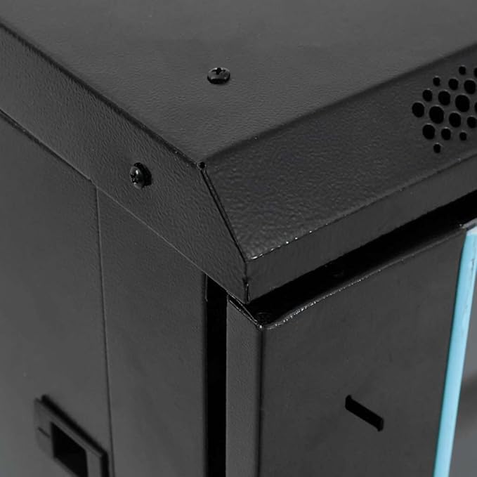 15U Network Cabinet 19" IP20 Black 23.6" x 17.7" x 33.9" (Black,60 x 45 x 86 cm)