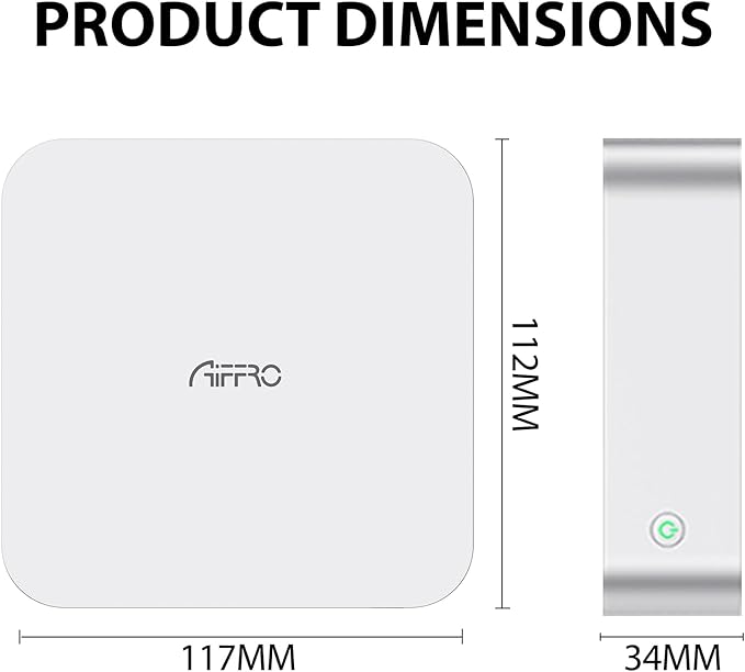 Aiffro K100 All-SSD NAS Storage | Intel N100 | 8GB LPDDR5 4800MHz | 4 Bays 2280 M.2 SSD Up to 16TB | 2.5GbE RJ45 | Mini Pocket NAS | Set for Truenas, Freenas, Unraid, Windows, OMV