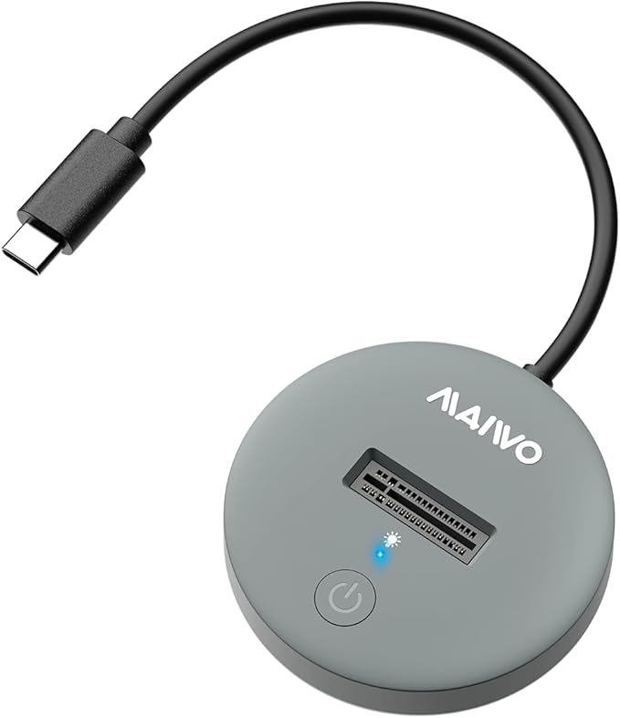 MAIWO M.2 NVMe SATA SSD to USB C Adapter, USB3.2 GEN2x1 10Gbps with UASP Trim, 8TB Capacity, Tool Free M.2 Drive Docking Station