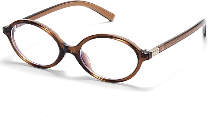 Retro Oval Blue Light Glasses for Women Fashion Computer Glasses Bluelight Blocking Eyewear Vintage Frame