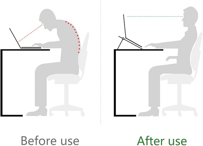 Laptop Stand for Desk Stable Foldable Adjustable Multi-Angle Computer Desktop Holder Ventilated Lapdesks Riser for Mackbook, Lenovo, Dell, iPad, HP - Within 17' (Pink)