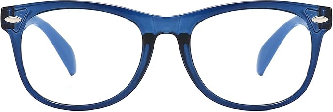 1 Pack kids Blue Light Blocking Glasses For Girls And Boys Computer Blue Light Blocking Glasses For Age 3-11 (Dark blue)