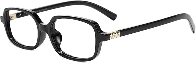 Slocyclub Square Blue Light Blocking Glasses for Women Men Vintage Rectangular Frame Eyeglasses Retro Small Square Glasses