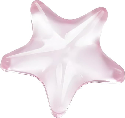 Gel Wrist Rest for Keyboard and Mouse Transparent Pink Sea Star Elbow Pad Cushion Ergonomic Cute Clear Cool Mouse Wrist Pad Silicone Non-Slip Support for Computer Gaming Office Hand Pillow Ocean Beach