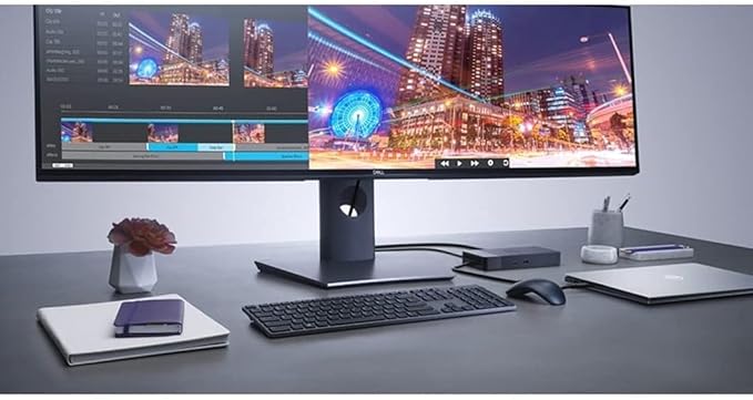 Dell Thunderbolt Dock WD19TBS (with 130W Power Delivery) No 3.5mm Ports. USB-C, Thunderbolt 3, HDMI, Dual DisplayPort, Black