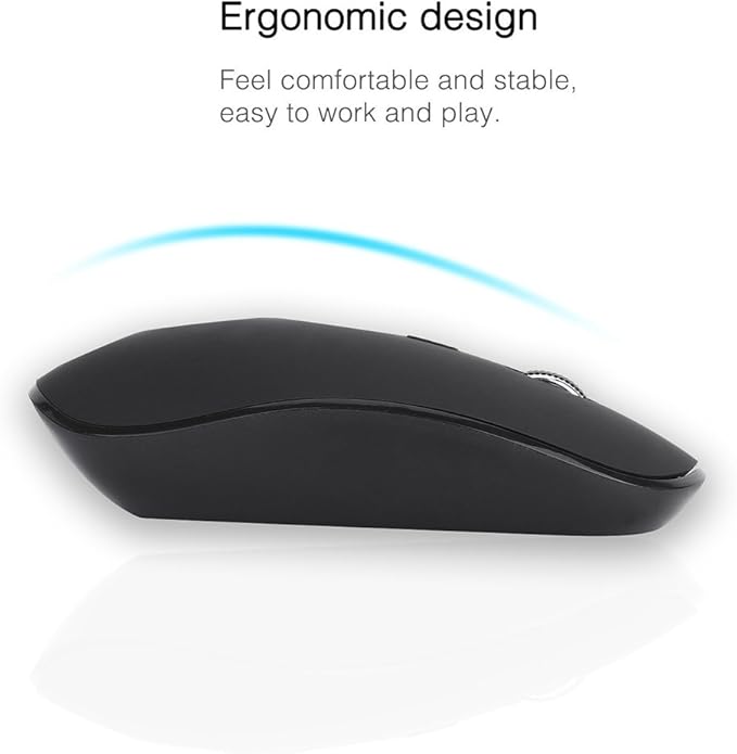 Full Size Large Print 2.4g Wireless Keyboard and Mouse with Oversized Print for Visually Impaired Low Vision Individuals (Yellow)