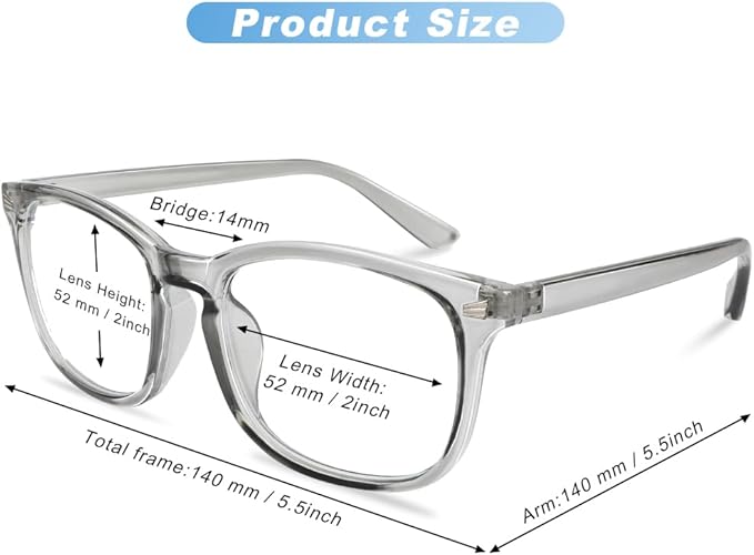 NZKNP Blue Light Glasses for Woman Men,Blue Light Blocking Glasses,Clear Glasses