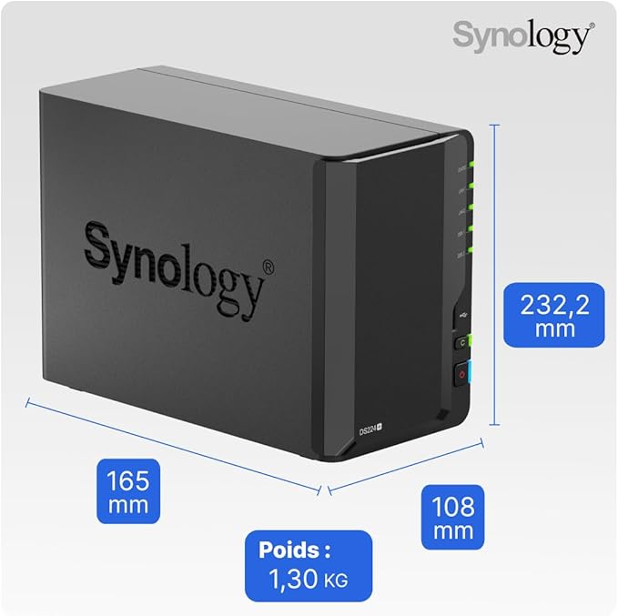 Synology DS224+ 2 Bay NAS Desktop: Efficient Storage Solution