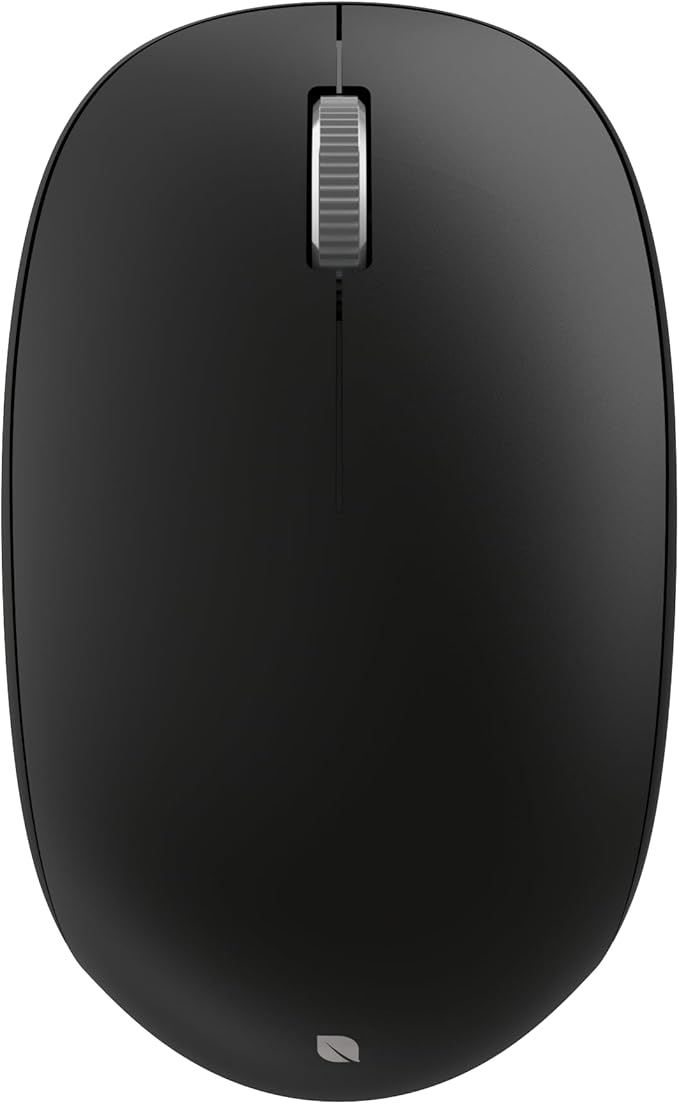 Incase Bluetooth Mouse - Designed by Microsoft - Compact, Comfortable, Right/Left Hand Use, 4-Way Scroll Wheel, Wireless Bluetooth Mouse for PC/Laptop/Desktop, Mac/Windows Computer (Black)