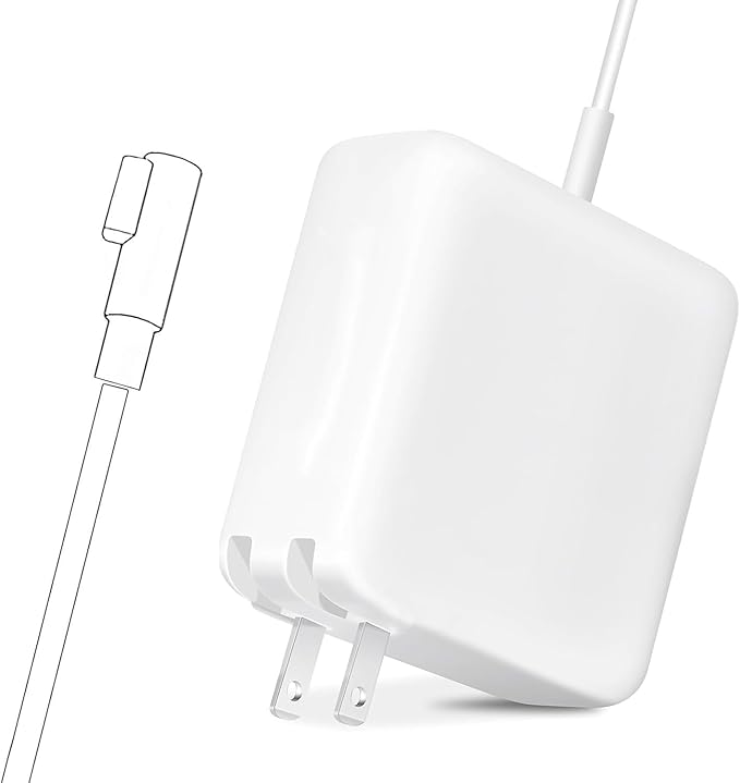 Mac Book Pro Charger - 60W L-Tip Power Adapter,Compatible with Adapter for Mac Pro 13 inch Before Mid 2012(Mac Book 2009-2010)
