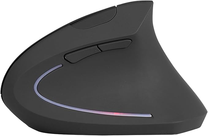 Goshyda 2.4GHz Ergonomic Vertical Gaming Mouse, High Control, and Feeling, Long Time Use with 800 1200 1600 DPI, 10m Distance (Black)