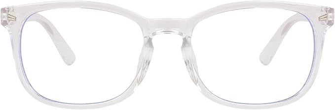 Blue Light Glasses for Woman Men | 99% Blue Light Blocking Glasses | Computer Glassess | Gaming | TV Phone Screen Reader Square Frame | Anti Eyestrain & UV Glare,1 Pack