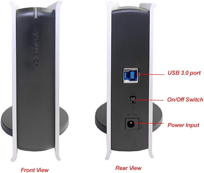 Avolusion PRO-5X Series 8TB USB 3.0 External Gaming Hard Drive for PS5 Game Console (White) - 2 Year Warranty