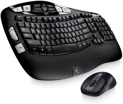 Logitech MK550 Wireless Wave Keyboard and Laser Mouse Combo w/ 128-BIT AES Encryption 2.4GHZ USB