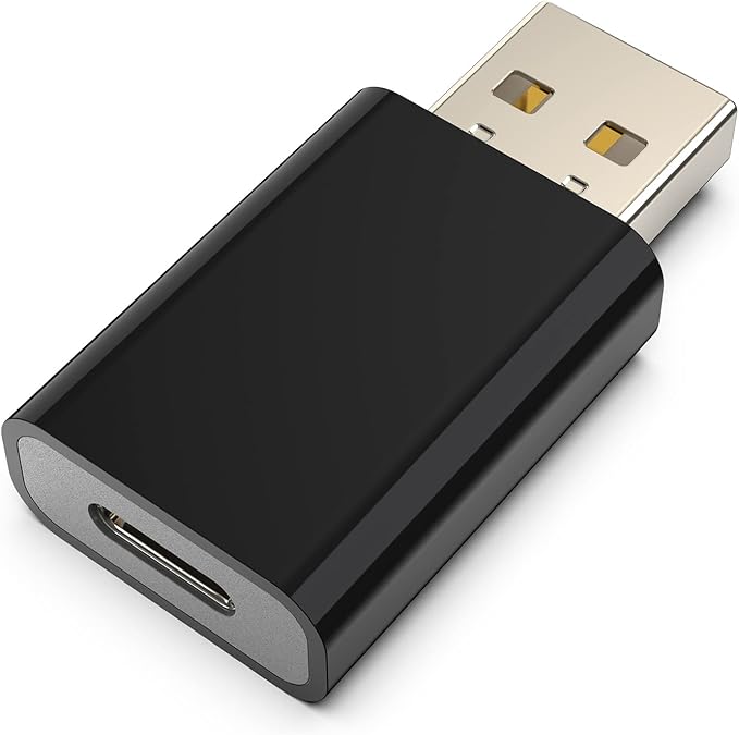 USB to USB-C Adapter,Compatible with Apple MagSafe Watch 7/8/9/10/SE/Ultra,Type-C Female to USB Male Adapter for iPhone 16 15 14 13 12 Mini Pro Max,iPad,Galaxy Note,Google Pixel 9 8 7