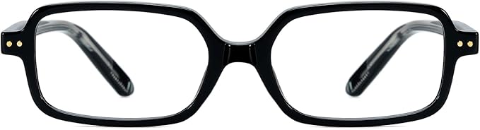 TIJN Magnus Square Blue Light Blocking Glasses for Women Men,Rectangular Computer Glasses for Gaming Work Screen Use,TR90