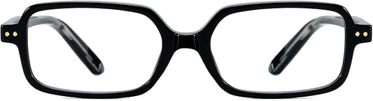 TIJN Magnus Square Blue Light Blocking Glasses for Women Men,Rectangular Computer Glasses for Gaming Work Screen Use,TR90