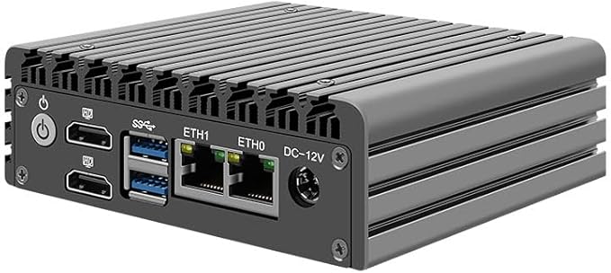 CWWK X86-P3 Mini Fanless Host, Dual Network Port N5105/N5100 Soft Routing,6w Low Power Consumption,Intel I226-V,Suitable for Light Office,Edge Computing. (X86-P3 N5105, 8G RAM 256G SSD)