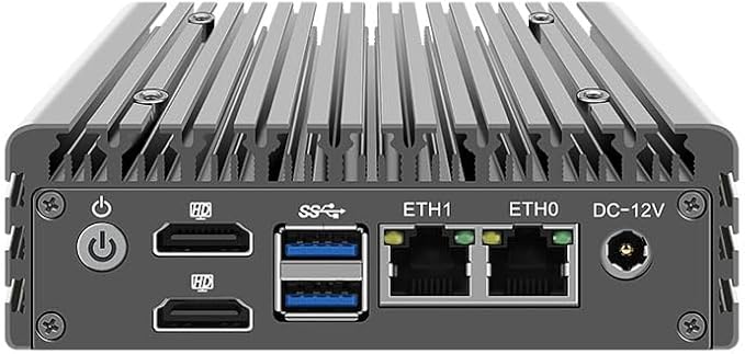 CWWK X86-P3 Mini Fanless Host, Dual Network Port N5105/N5100 Soft Routing,6w Low Power Consumption,Intel I226-V,Suitable for Light Office,Edge Computing. (X86-P3 N5105, 8G RAM 256G SSD)