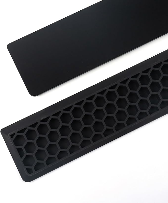 Ergonomic 70% Keyboard Wrist Rest-12.8" Silicone Non-Slip Keyboard Hand Rest, Relief of Hand Pain(Black)