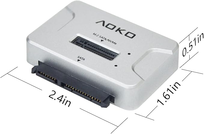 M.2 SATA/NVMe to USB Docking Station,Hard Drive Reader Adapter, External M.2 SSD Enclosure for M.2 PCIe NVMe and SATA SSDs, Compatible with SATA III HDD/SSD (M.2 Dock or SATA Adapter)