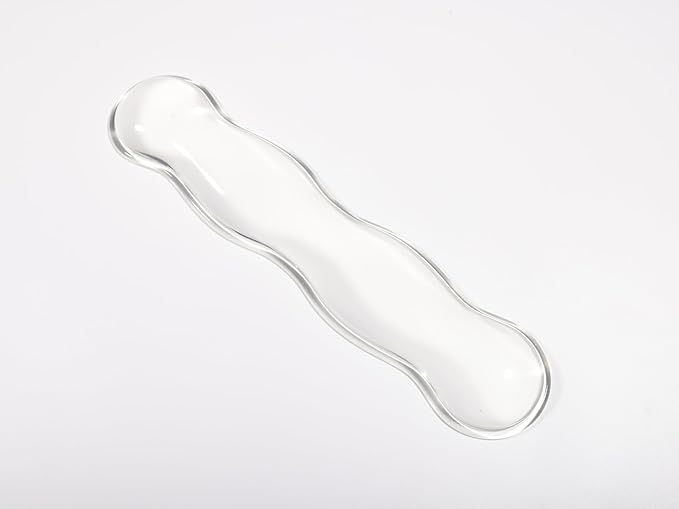 Clear White Gel Wrist Rest Set for Keyboard & Mouse - Ergonomic Non-Slip Silicone Pads with Cooling Support, 14.3"+5.75" Dual-Size, Hand Washable for Office, Gaming, Study (Pain Relief Gift)