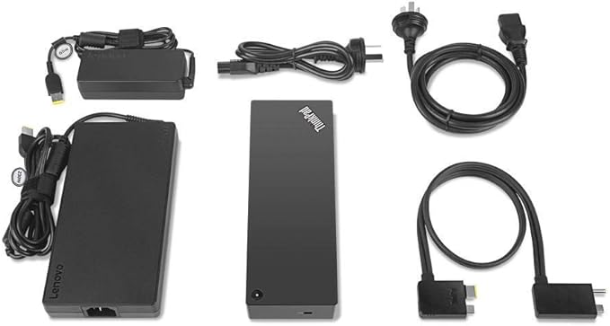 Lenovo USA ThinkPad Thunderbolt 3 Workstation USB Dock with 230w and 65w AC Included with Power Cords (MFG P/N ; 40AN0230US)