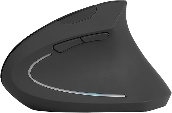 Goshyda 2.4GHz Ergonomic Vertical Gaming Mouse, High Control, and Feeling, Long Time Use with 800 1200 1600 DPI, 10m Distance (Black)