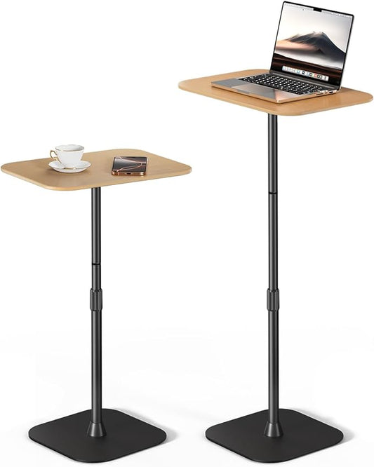 Viozon Floor Laptop Stand for Bed,Laptop Table, Small & Portable Standing Desk with Adjustable Height 26.7"-36.62", Quick Installation for Office,Conference Room,Living Room,Home Office,Bed/Sofa Side