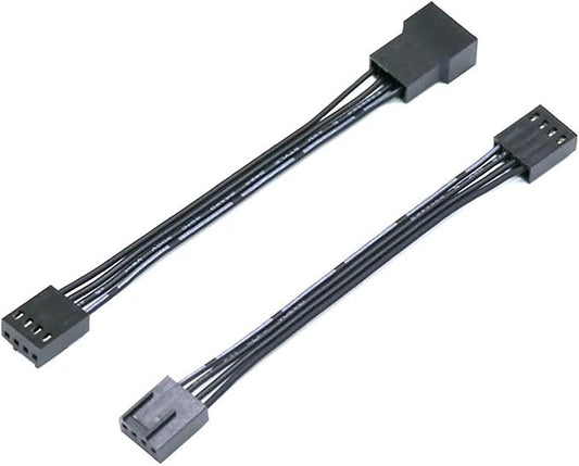 2pcs 4Pin CPU Fan Male to Female Extension Adapter Cable 4Pin Male to Male Customized 4Pin PWM Cooling Fan Cables 10/30/50/100cm(30CM,M-M and M-F)