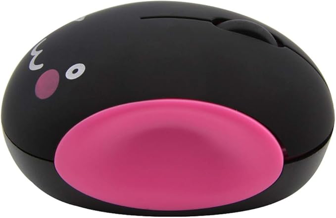 3C Light 2.4GHz Wireless Cute Small Silent Portable Mini Rechargeable Optical Mouse - 3 Buttons, Cordless for Laptop, Desktop, PC, Notebook (Red)
