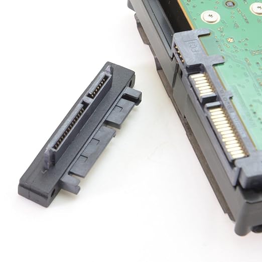 chenyang SATA Male to SATA Female 90 Degree Down Angled Gender Changer Connector Adapter for 2.5/3.5" Hard Disk Drive