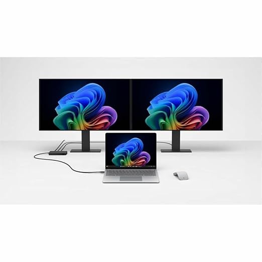 Microsoft Surface USB4 Dock – Gigabit Ethernet, USB C to 2xUSB-C/1xUSB-A/HDMI (65W Power Delivery) - Black