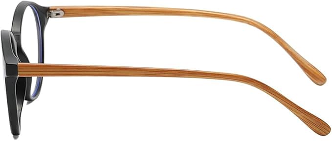 HJSTES Vintage Blue Light Glasses for Women Men Round Bluelight Blocking Glasses Thick TR90 Frame Eyeglasses