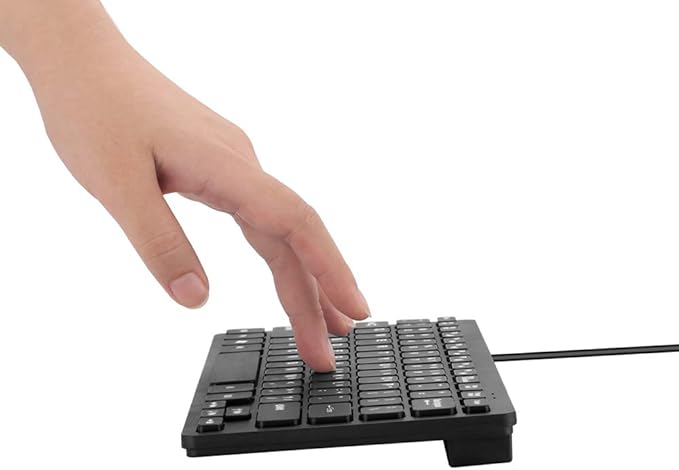 MCSaite Wired Mini Keyboard and Mouse Combo - with Keyboard Cover USB 60% Keyboard for Windows, PC, Laptop