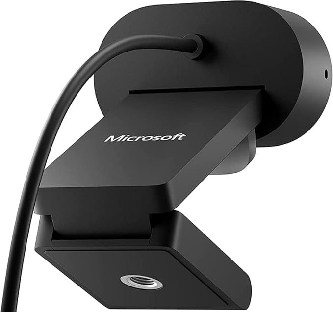 Microsoft Modern Webcam with Built-in Noise Cancelling Microphone, Integrated Privacy Shutter, Video with HDR, Auto-Focus, Light Correction, USB Connectivity, Certified for Teams/Zoom