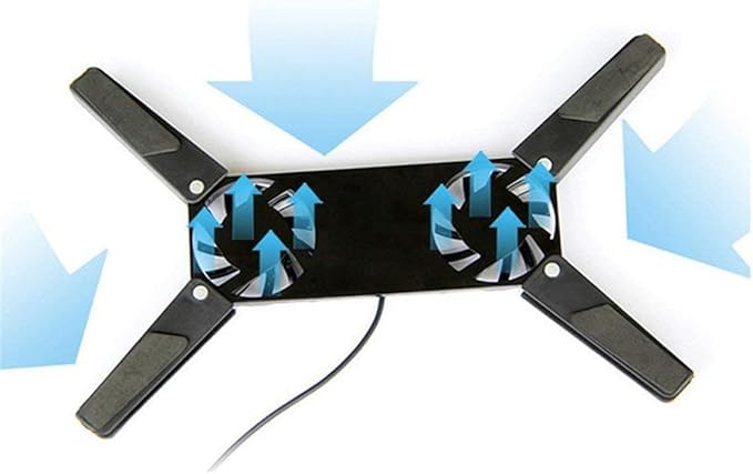 USB Cooling Fan Portable Convenient Notebook Cooler Cooling Pad Stand Double Fans for Notebook Laptop ?