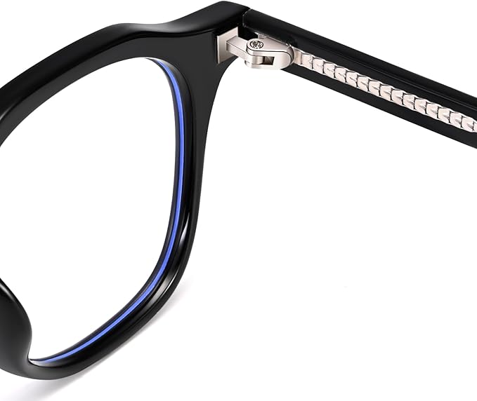 Dollger Blue Light Blocking Glasses For Woman Men Thick-Framed Square Non-Prescription, For Computer,Gaming, Phone Use