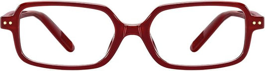 TIJN Magnus Square Blue Light Blocking Glasses for Women Men,Rectangular Computer Glasses for Gaming Work Screen Use,TR90