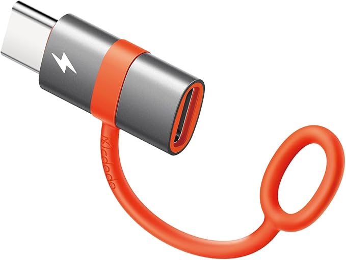 mcdodo Lightning Female to USB C Male Adapter 60W Lightning to Type-C Adapter Support Charging and Data Transfer for iPhone 15 16 Pro/ProMax/Plus/iPad Pro/iPad/MacBook/Galaxy,Not Support OTG/Audio