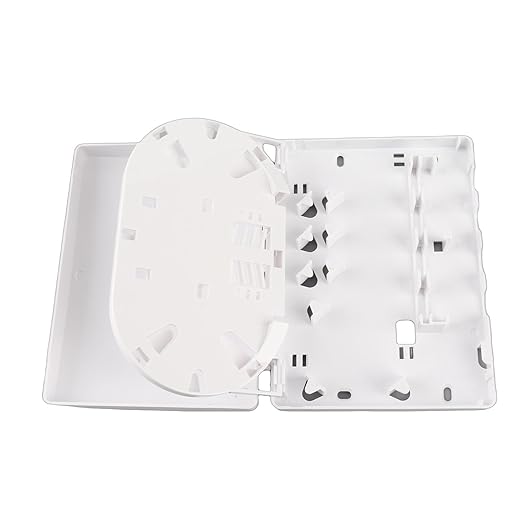 BORDSTRACT Fiber Distribution Box, 4 FTTH Optical Desktop Mini Universal for SC FC for Indoor Fiber Network Management