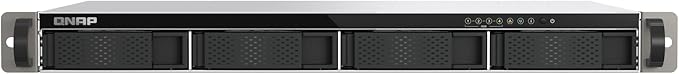 QNAP TS-433eU-US Compact 1U Short-Depth rackmount 2.5GbE NAS, Affordable Edge Storage with NPU Acceleration (Diskless)