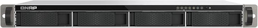 QNAP TS-433eU-US Compact 1U Short-Depth rackmount 2.5GbE NAS, Affordable Edge Storage with NPU Acceleration (Diskless)
